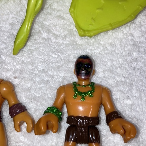 Imaginext action figure Dino Fortress tribal warrior lot - Picture 6 of 6